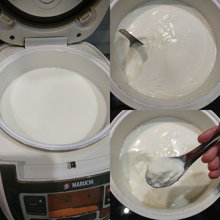 кастрюля домашнего ПП йогурта